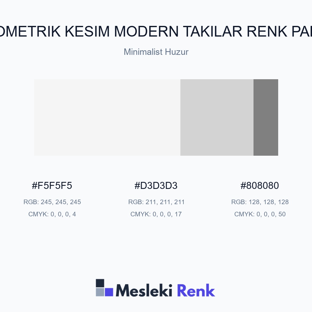 Geometrik Kesim Modern Takılar Minimalist Huzur Renk Paleti