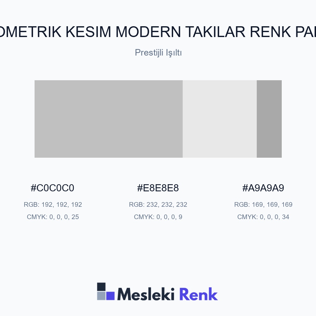 Geometrik Kesim Modern Takılar Prestijli Işıltı Renk Paleti