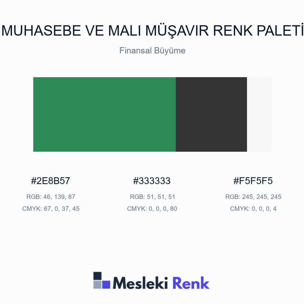 Muhasebe ve Mali Müşavir Finansal Büyüme Renk Paleti