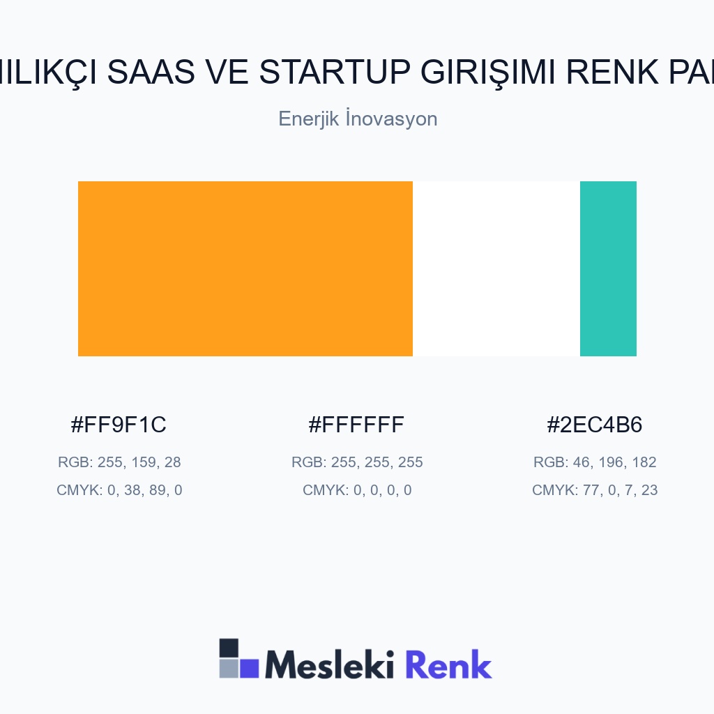 Yenilikçi SaaS ve Startup Girişimi Enerjik İnovasyon Renk Paleti