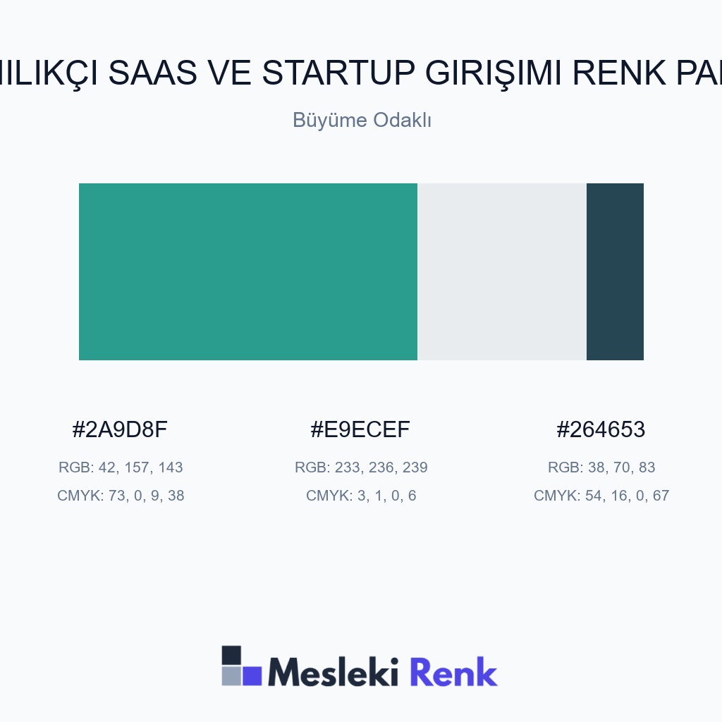 Yenilikçi SaaS ve Startup Girişimi Büyüme Odaklı Renk Paleti