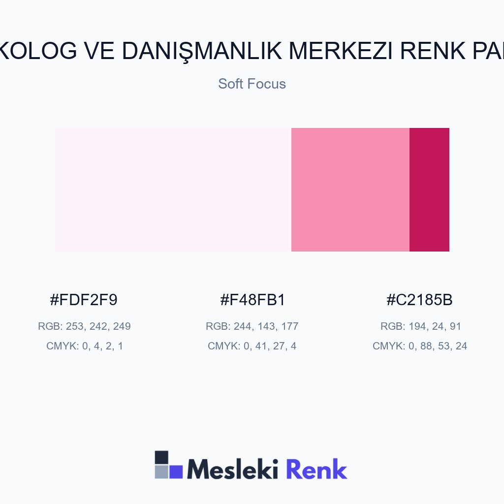 Psikolog ve Danışmanlık Merkezi Soft Focus Renk Paleti