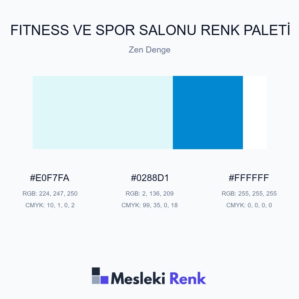 Fitness ve Spor Salonu Zen Denge Renk Paleti