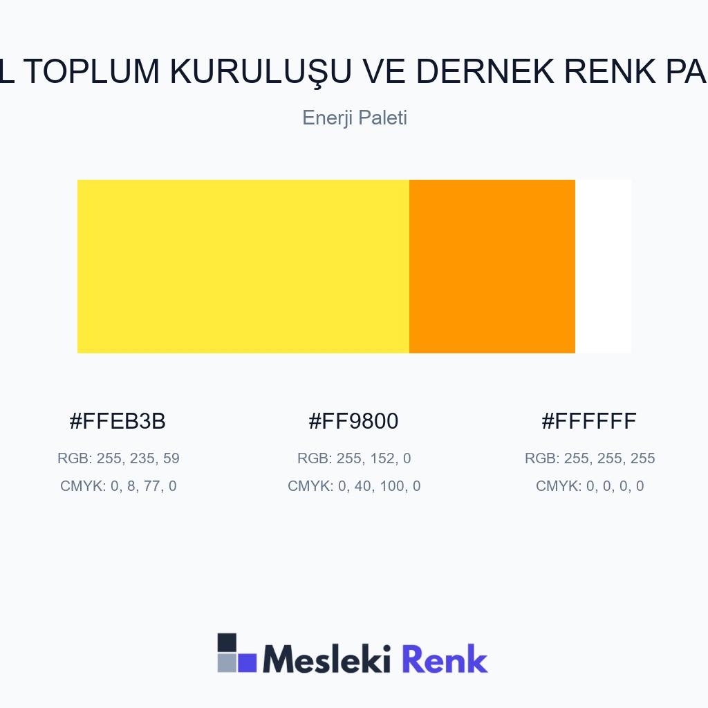 Sivil Toplum Kuruluşu ve Dernek Enerji Paleti Renk Paleti