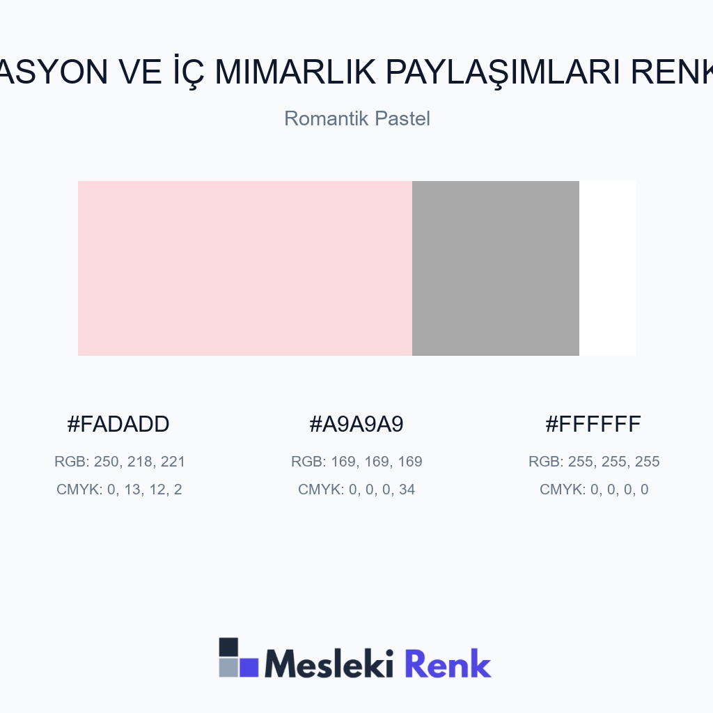 Dekorasyon ve İç Mimarlık Paylaşımları Romantik Pastel Renk Paleti