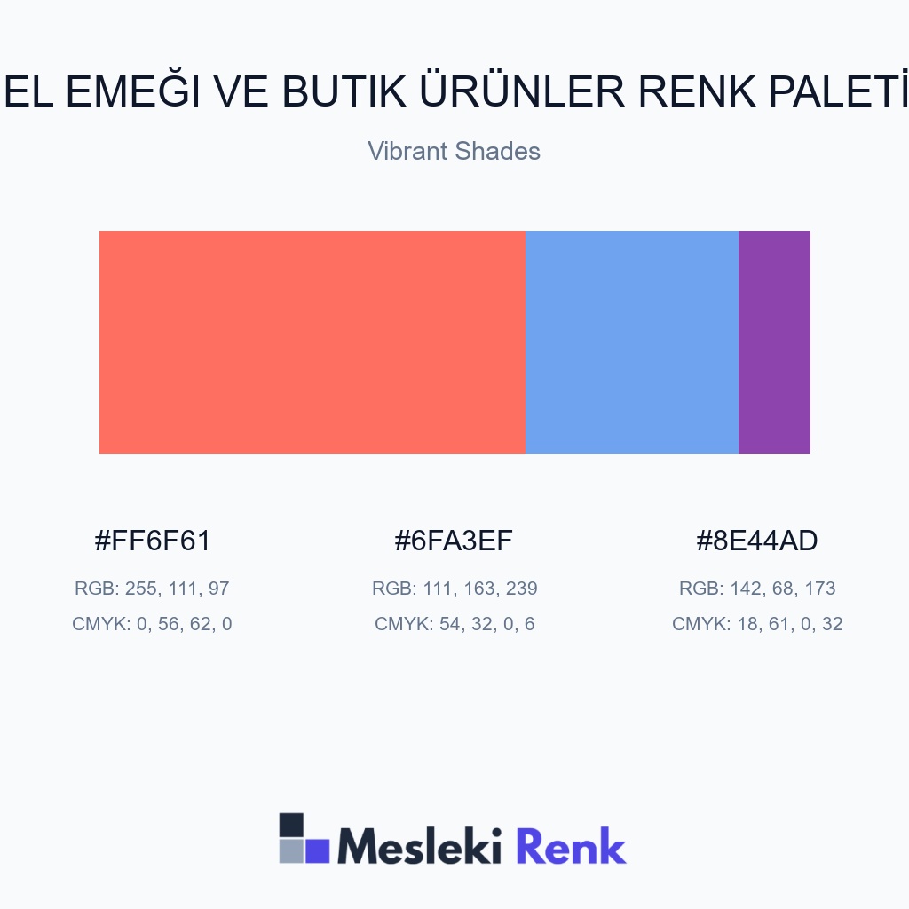 El Emeği ve Butik Ürünler Vibrant Shades Renk Paleti