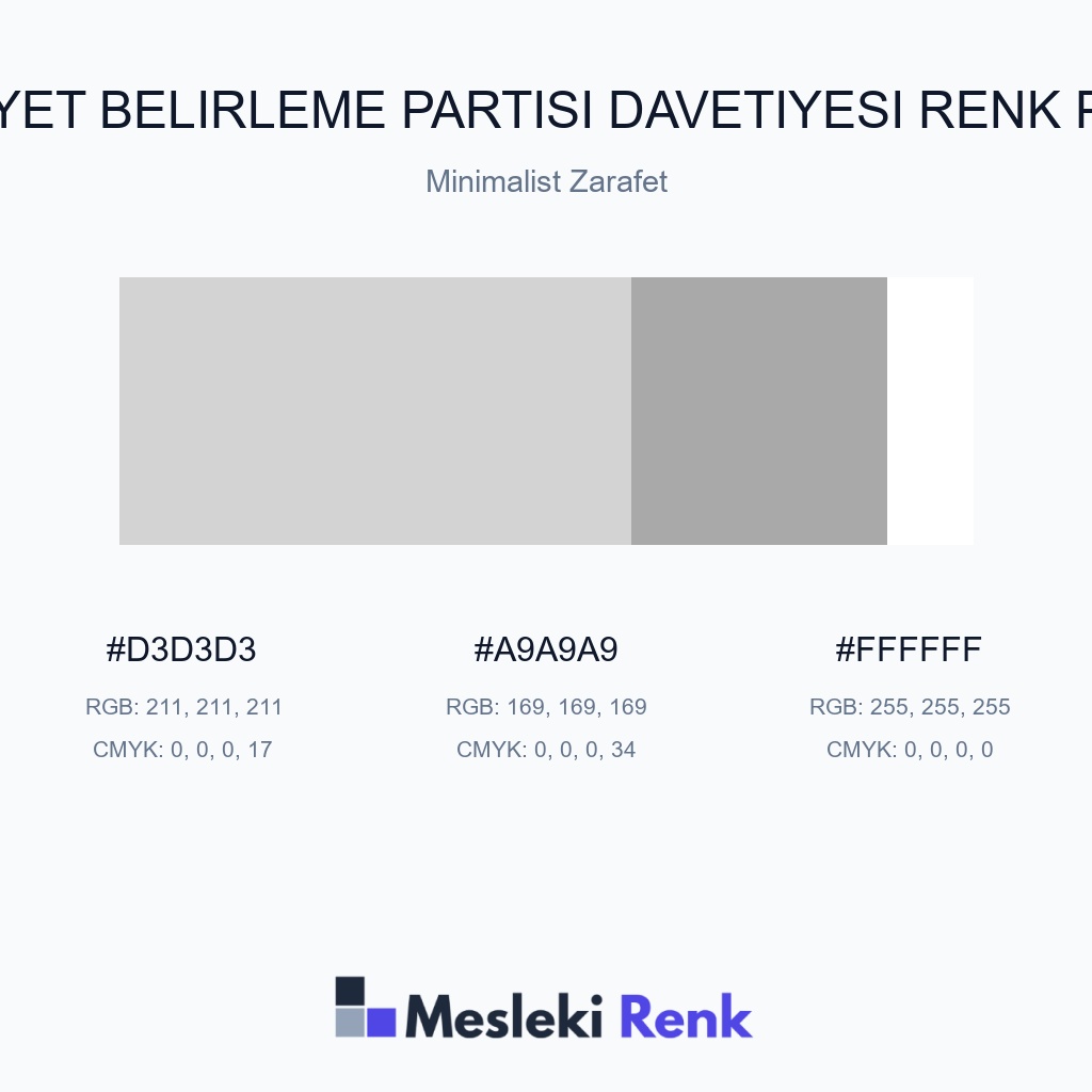 Cinsiyet Belirleme Partisi Davetiyesi Minimalist Zarafet Renk Paleti