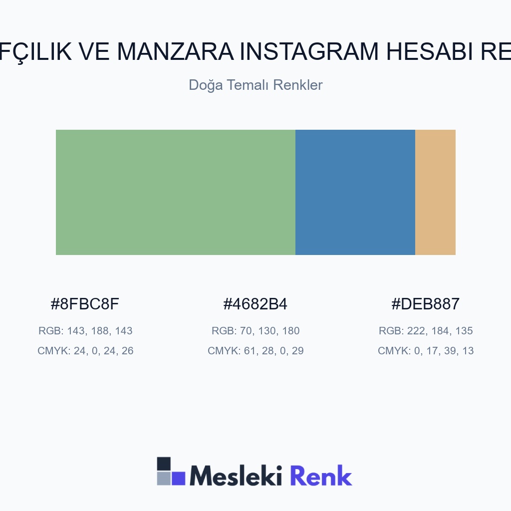 Fotoğrafçılık ve Manzara Instagram Hesabı Doğa Temalı Renkler Renk Paleti