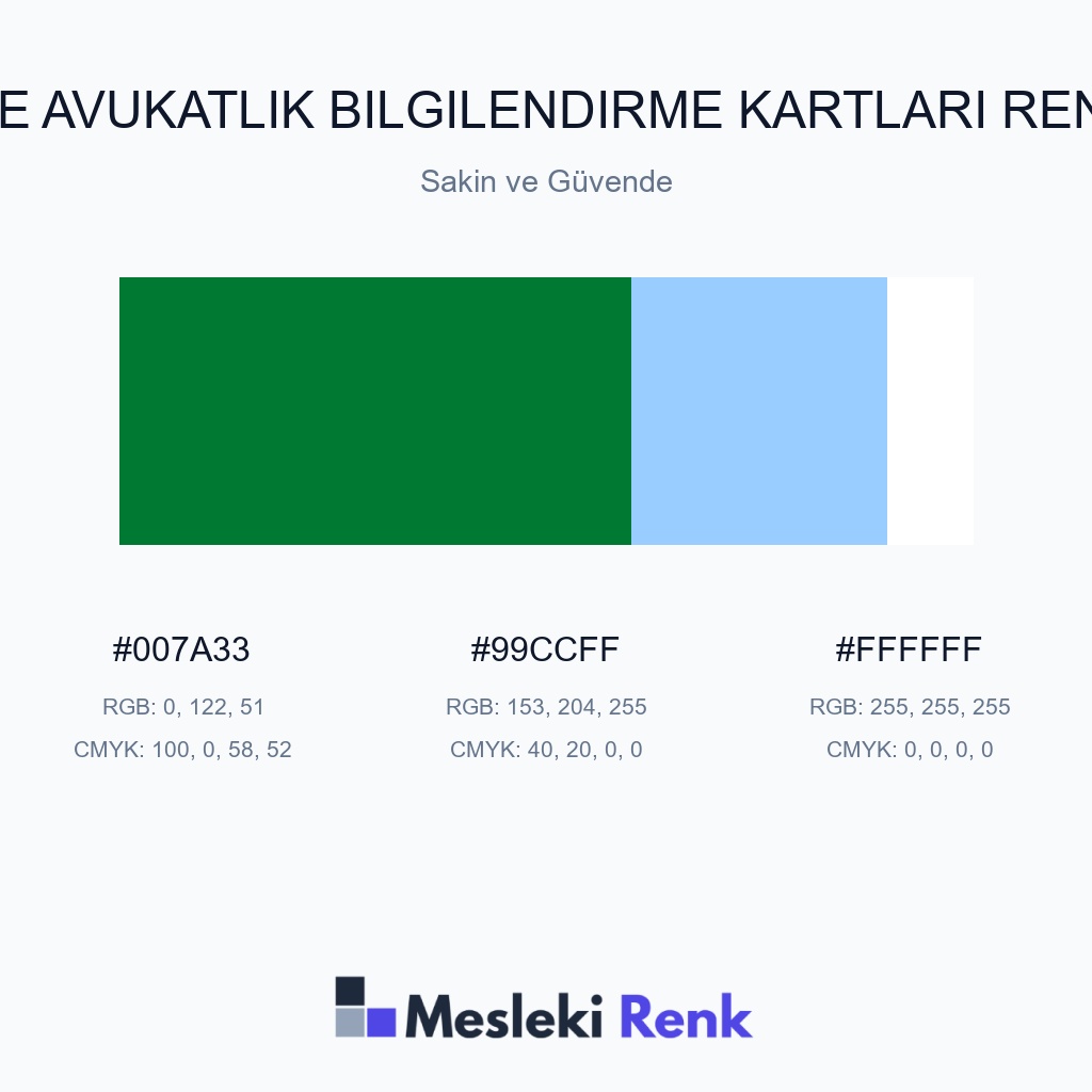 Hukuk ve Avukatlık Bilgilendirme Kartları Sakin ve Güvende Renk Paleti