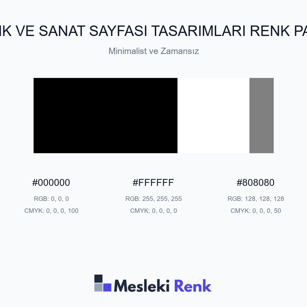 Müzik ve Sanat Sayfası Tasarımları Minimalist ve Zamansız Renk Paleti
