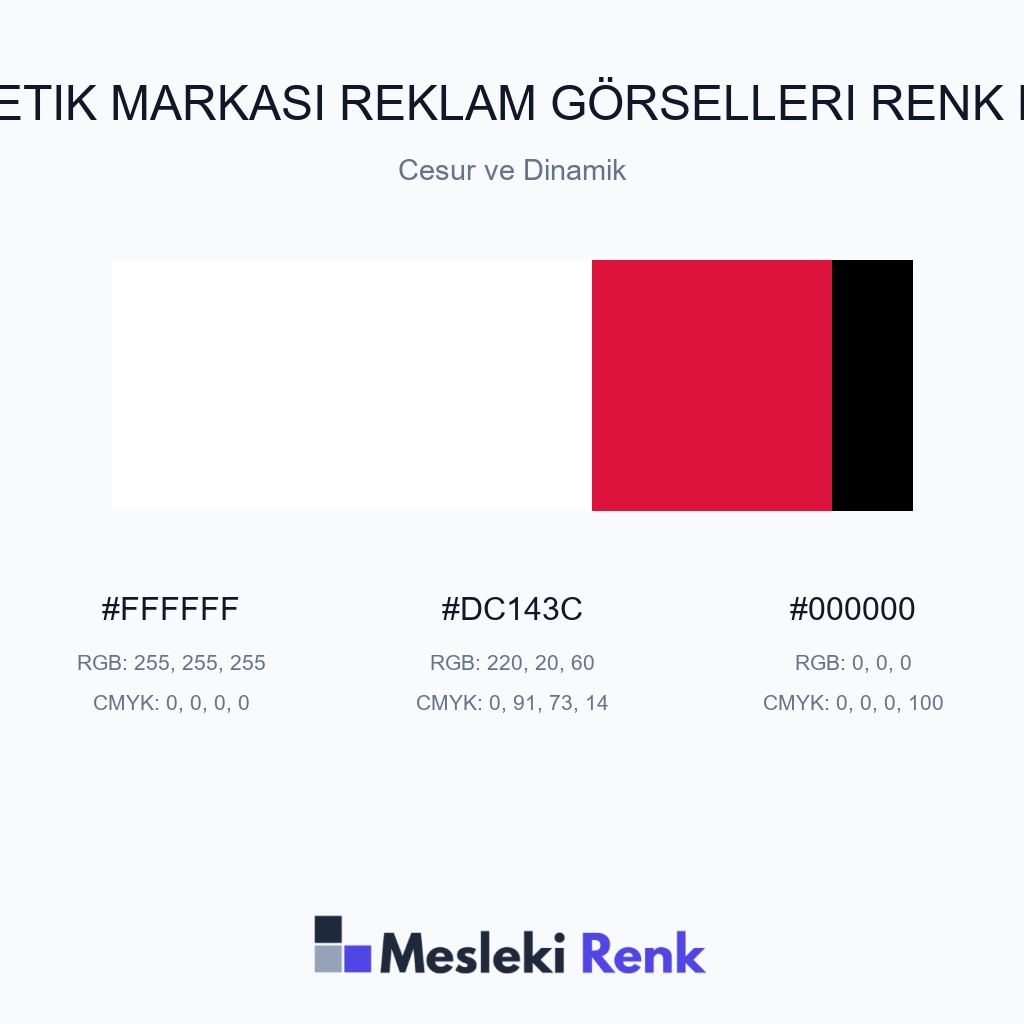 Kozmetik Markası Reklam Görselleri Cesur ve Dinamik Renk Paleti
