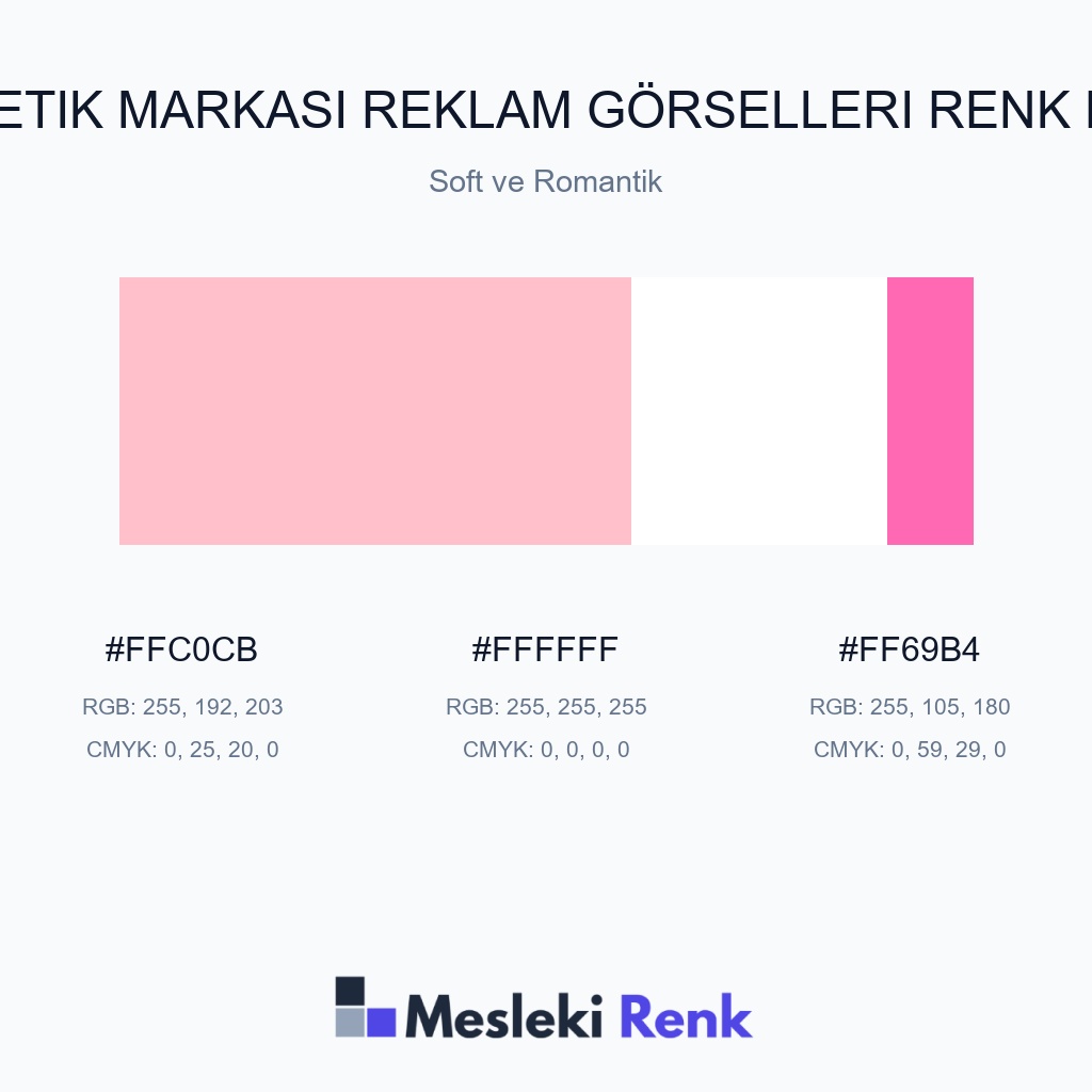 Kozmetik Markası Reklam Görselleri Soft ve Romantik Renk Paleti