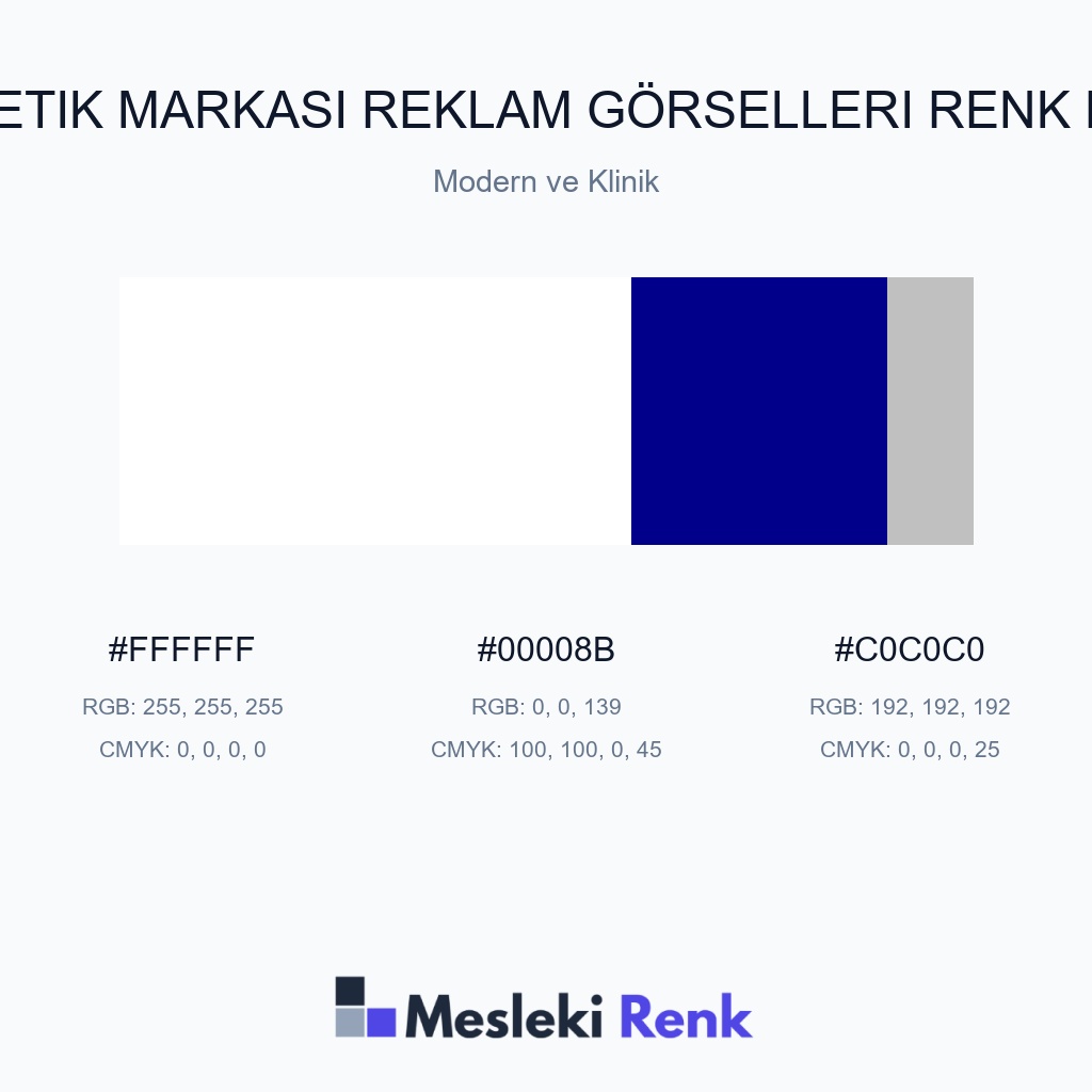 Kozmetik Markası Reklam Görselleri Modern ve Klinik Renk Paleti