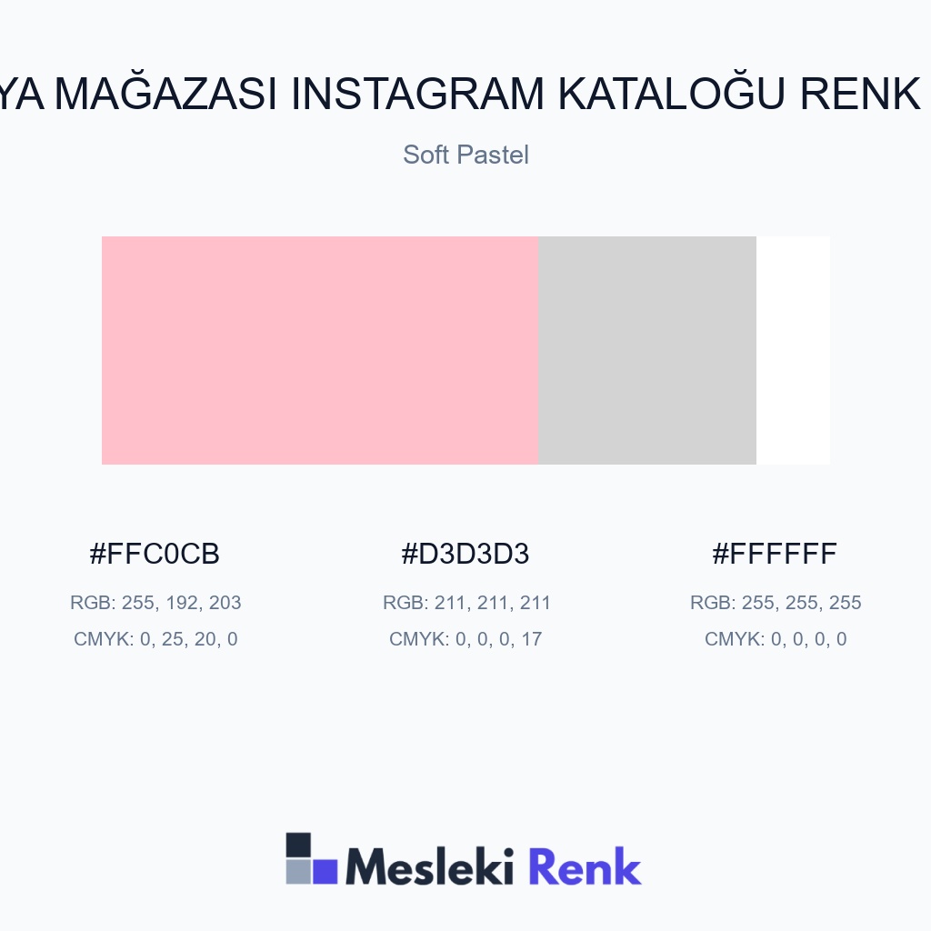 Mobilya Mağazası Instagram Kataloğu Soft Pastel Renk Paleti