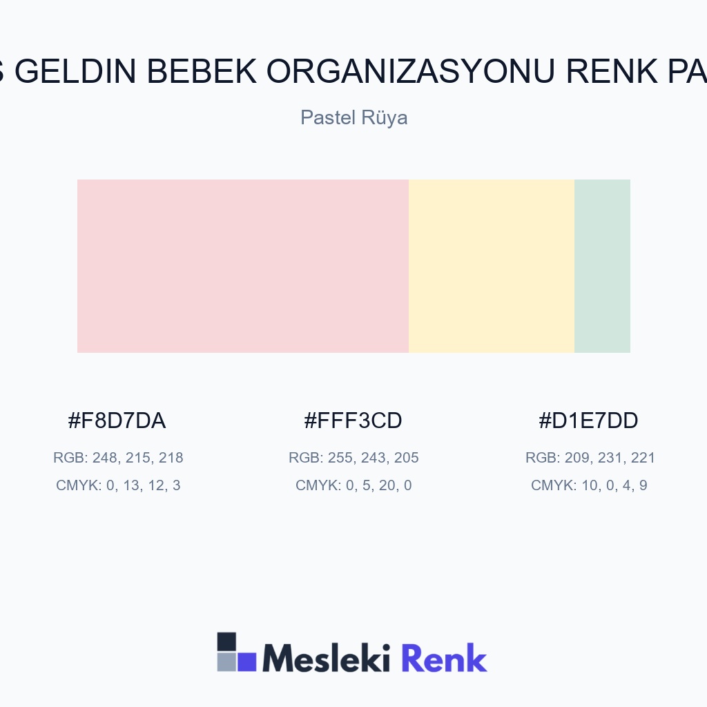 Hoş Geldin Bebek Organizasyonu Pastel Rüya Renk Paleti