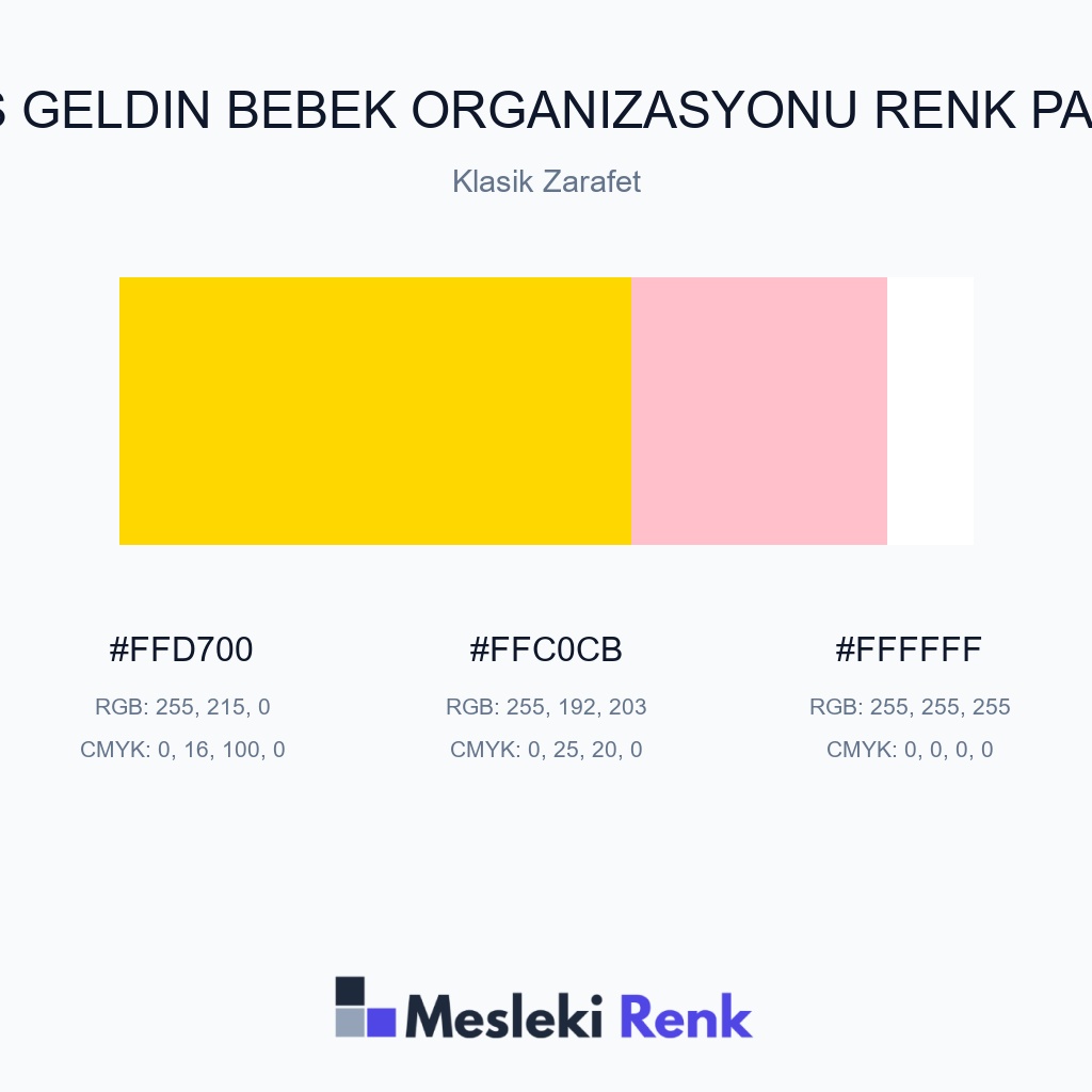 Hoş Geldin Bebek Organizasyonu Klasik Zarafet Renk Paleti
