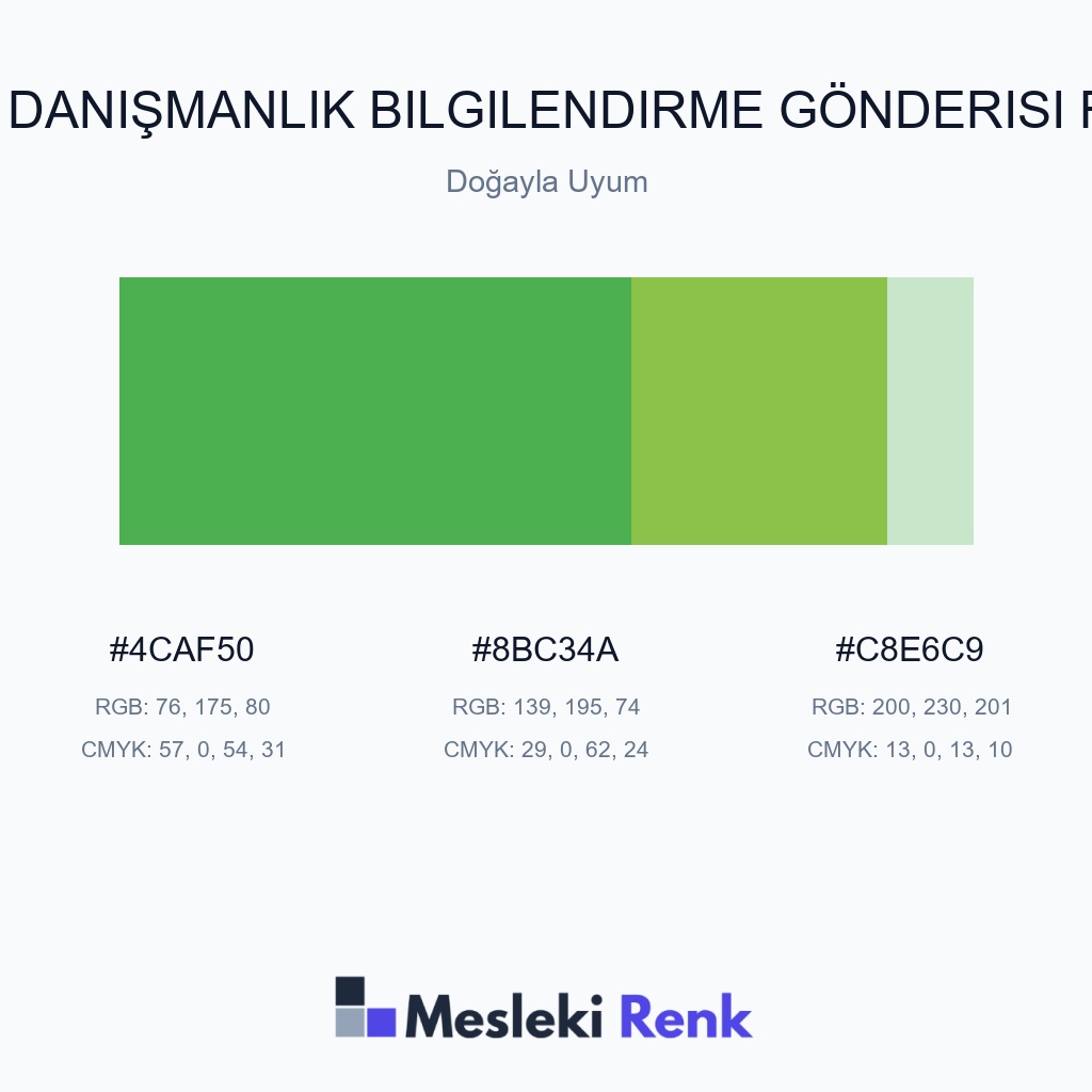 Sigorta ve Danışmanlık Bilgilendirme Gönderisi Doğayla Uyum Renk Paleti