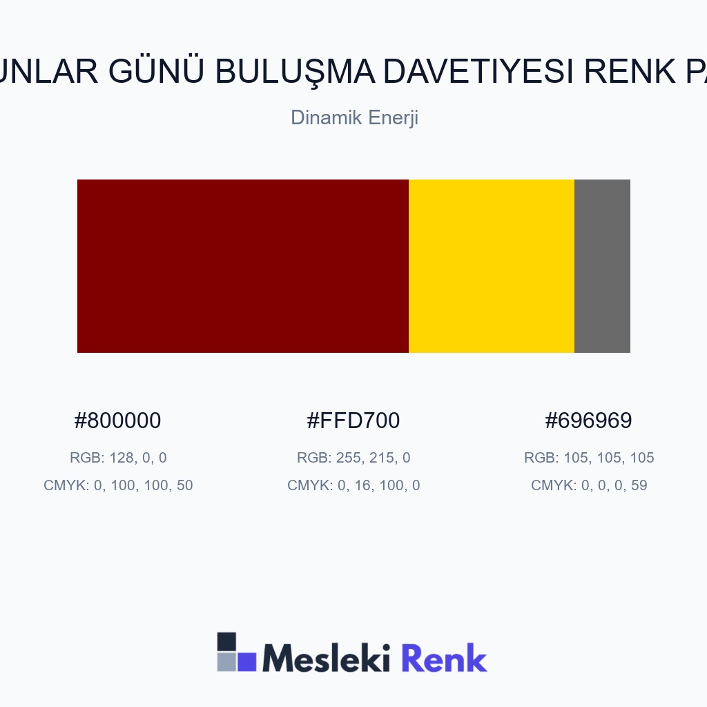 Mezunlar Günü Buluşma Davetiyesi Dinamik Enerji Renk Paleti