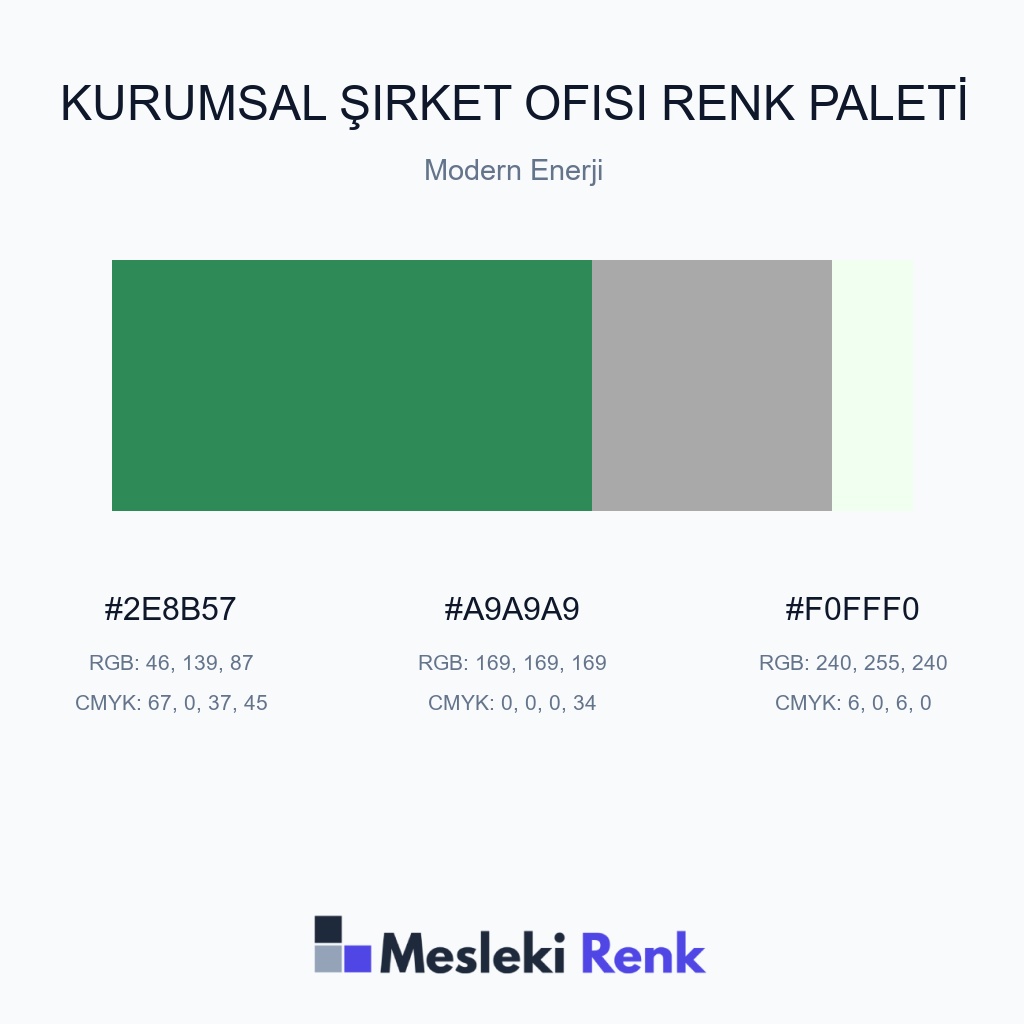 Kurumsal Şirket Ofisi Modern Enerji Renk Paleti