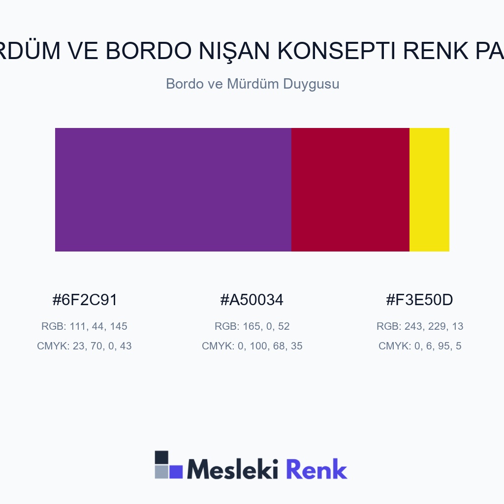 Mürdüm ve Bordo Nişan Konsepti Bordo ve Mürdüm Duygusu Renk Paleti