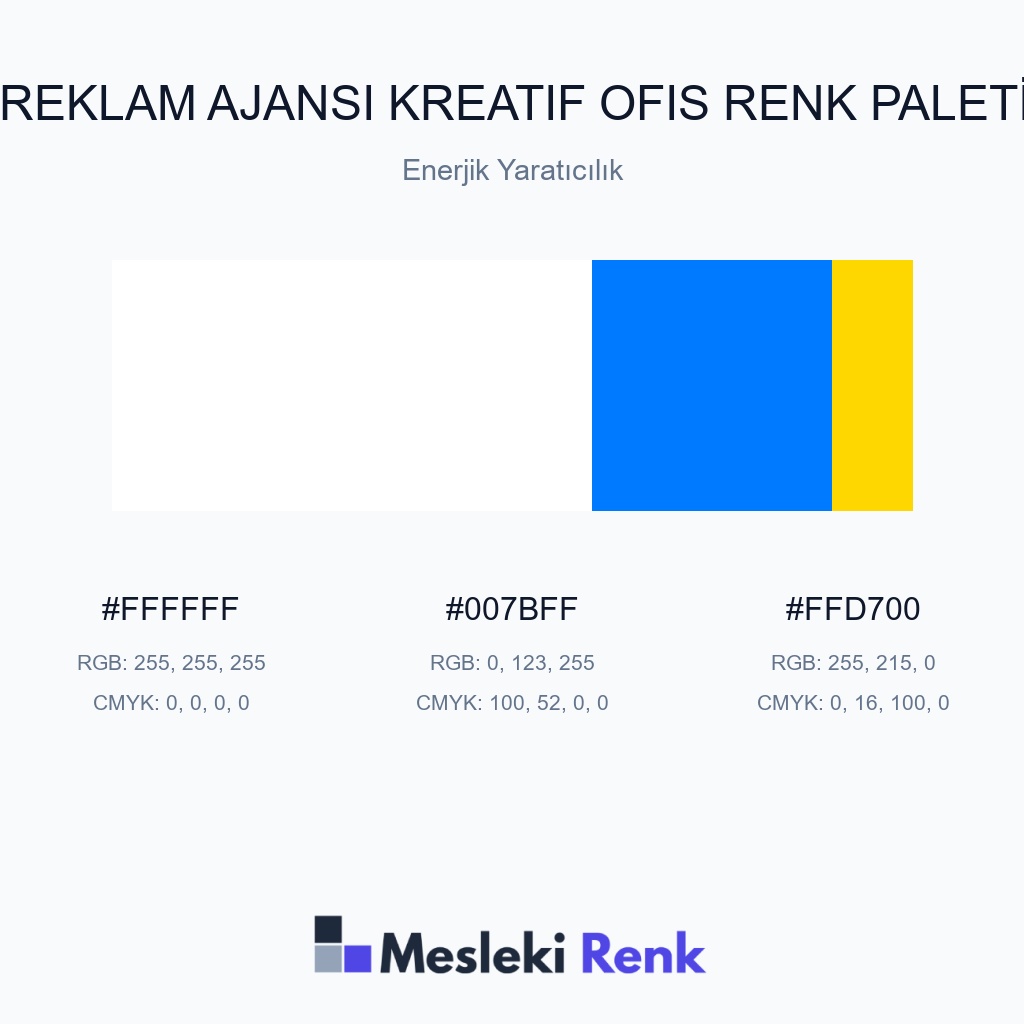 Reklam Ajansı Kreatif Ofis Enerjik Yaratıcılık Renk Paleti