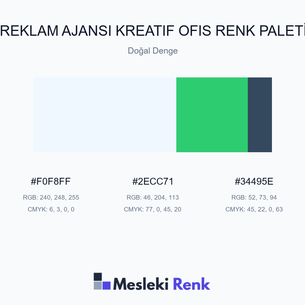 Reklam Ajansı Kreatif Ofis Doğal Denge Renk Paleti