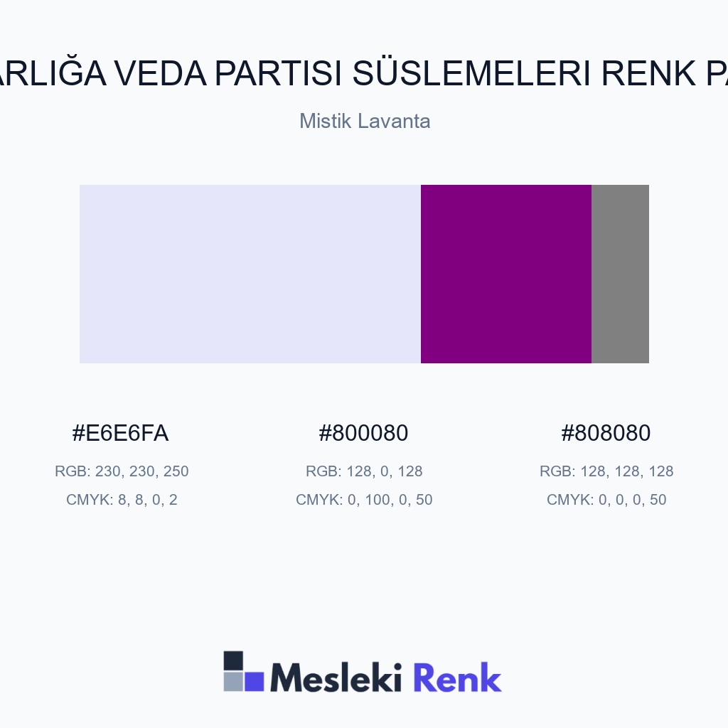 Bekarlığa Veda Partisi Süslemeleri Mistik Lavanta Renk Paleti