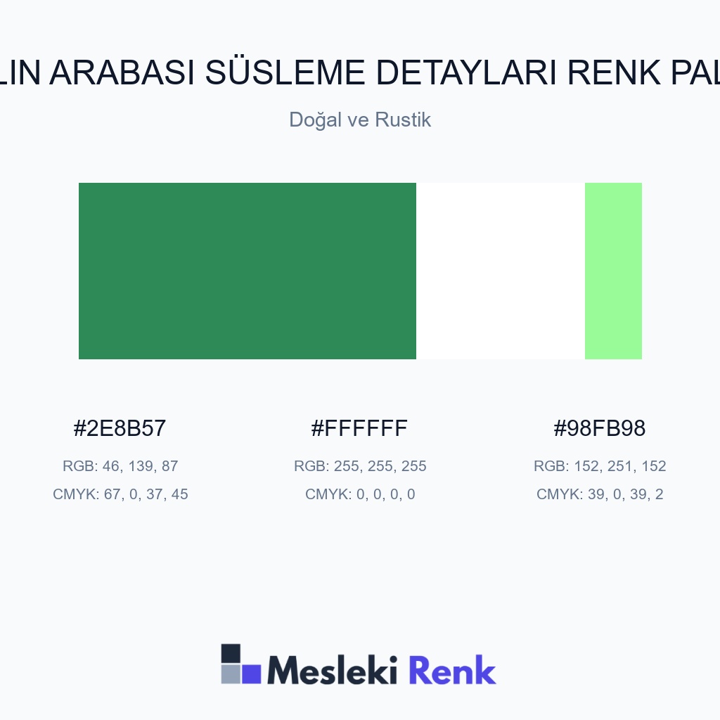Gelin Arabası Süsleme Detayları Doğal ve Rustik Renk Paleti