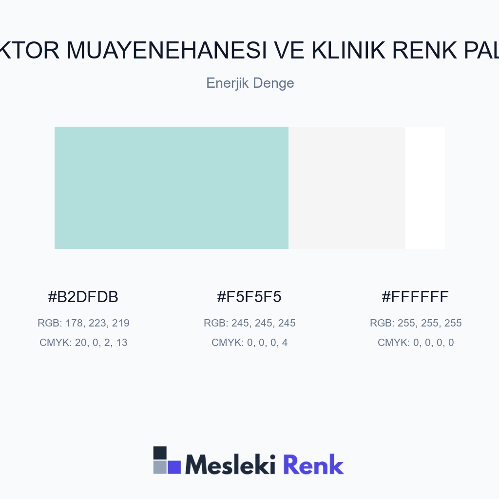 Doktor Muayenehanesi ve Klinik Enerjik Denge Renk Paleti