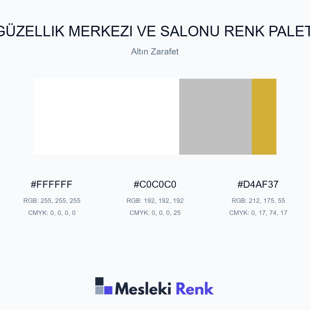 Güzellik Merkezi ve Salonu Altın Zarafet Renk Paleti