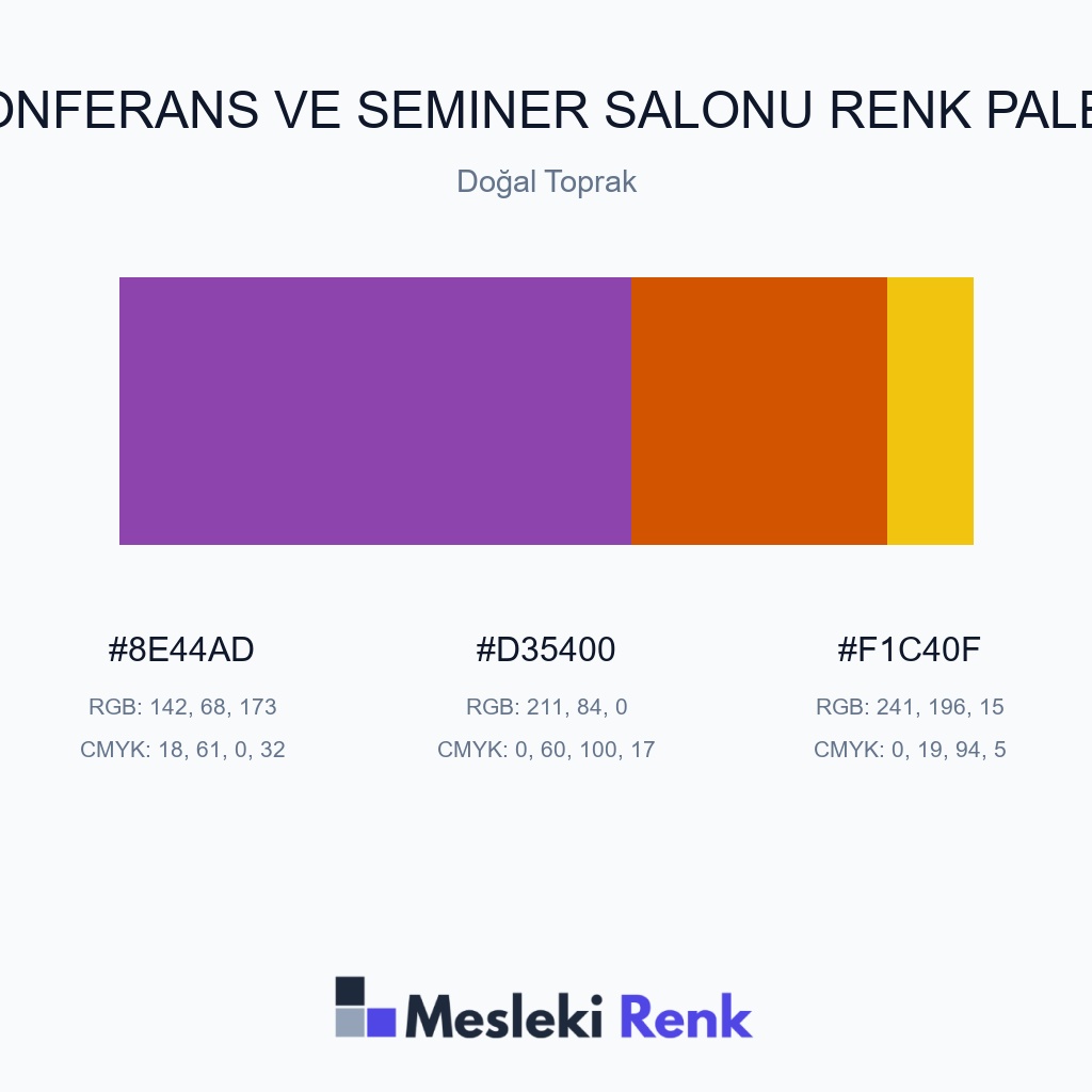 Konferans ve Seminer Salonu Doğal Toprak Renk Paleti