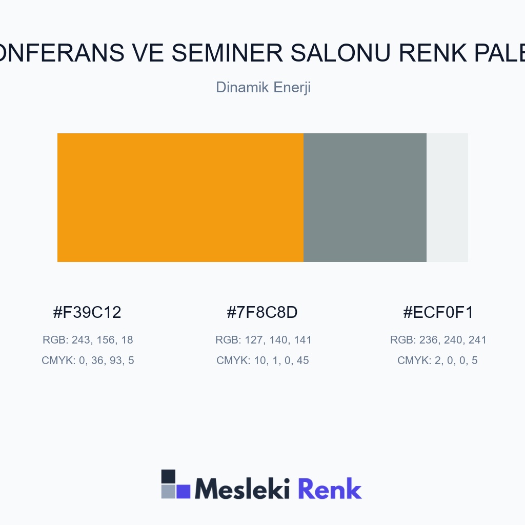 Konferans ve Seminer Salonu Dinamik Enerji Renk Paleti