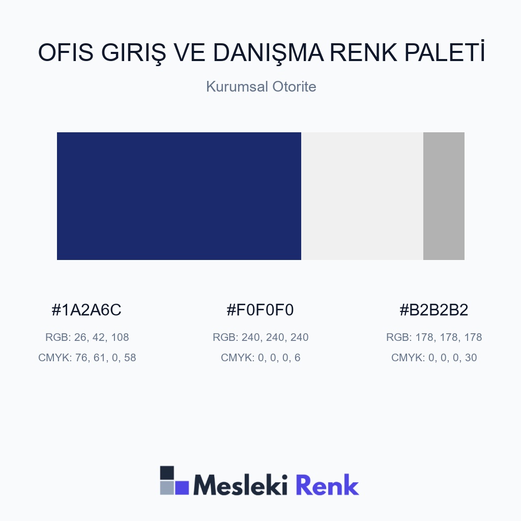 Ofis Giriş ve Danışma Kurumsal Otorite Renk Paleti