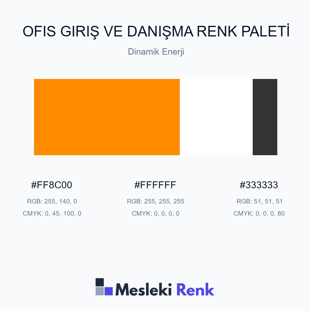 Ofis Giriş ve Danışma Dinamik Enerji Renk Paleti