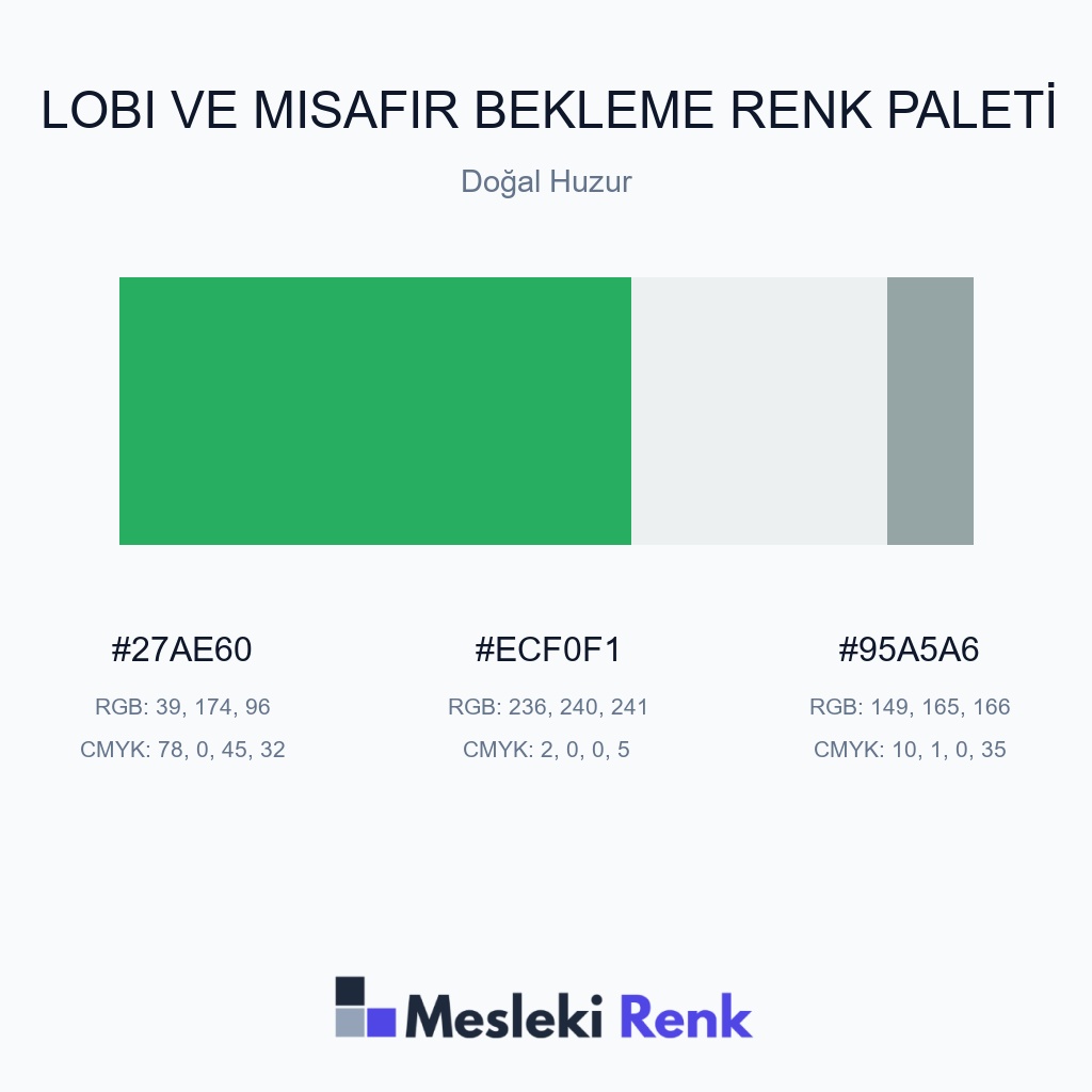 Lobi ve Misafir Bekleme Doğal Huzur Renk Paleti