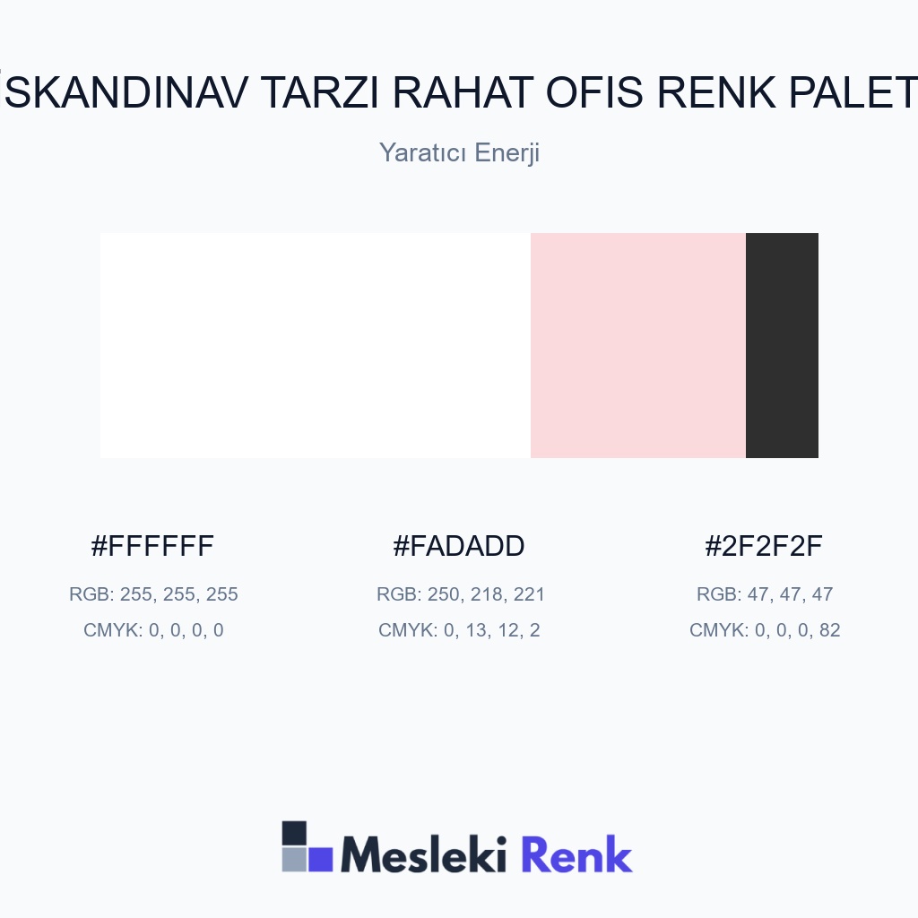 İskandinav Tarzı Rahat Ofis Yaratıcı Enerji Renk Paleti
