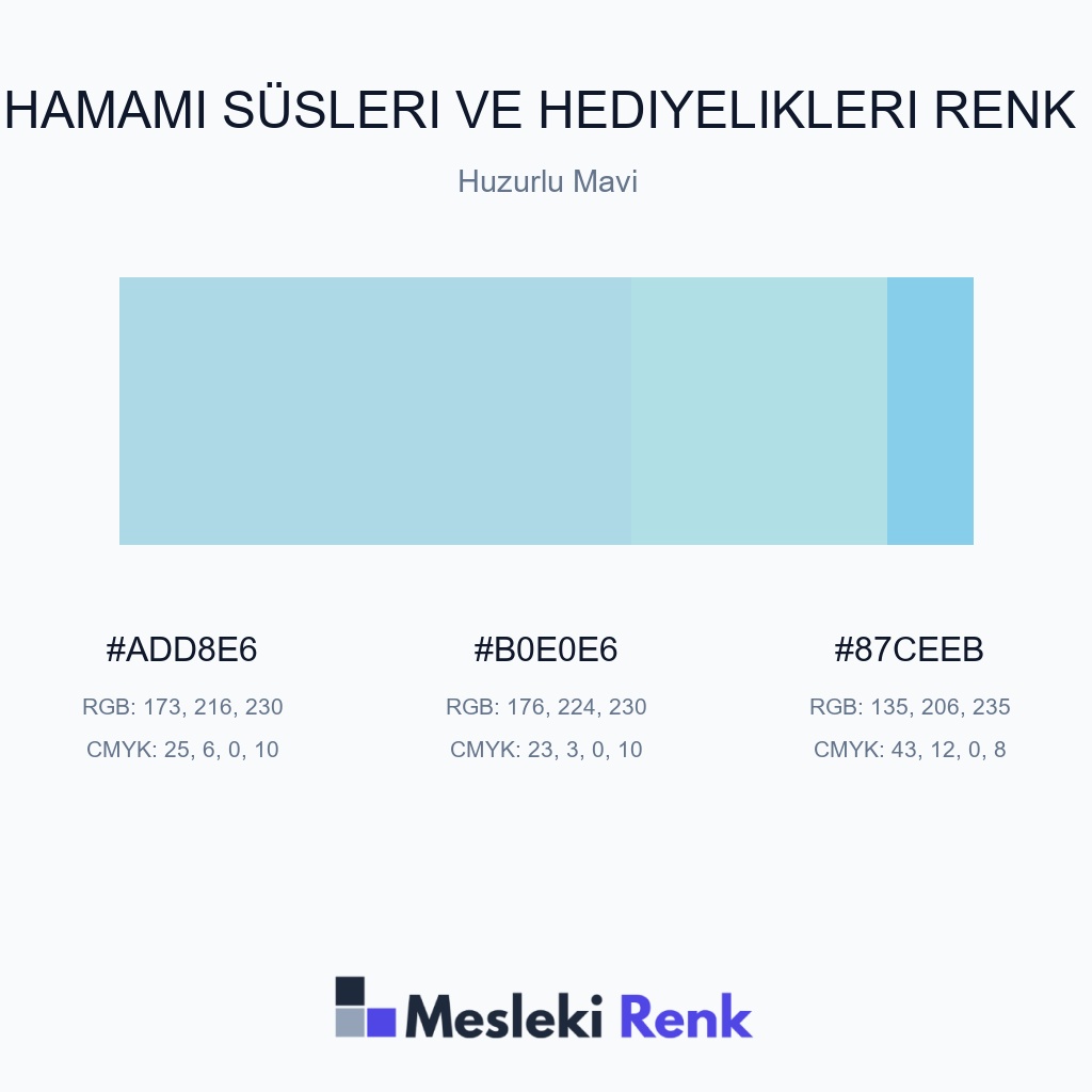 Gelin Hamamı Süsleri ve Hediyelikleri Huzurlu Mavi Renk Paleti