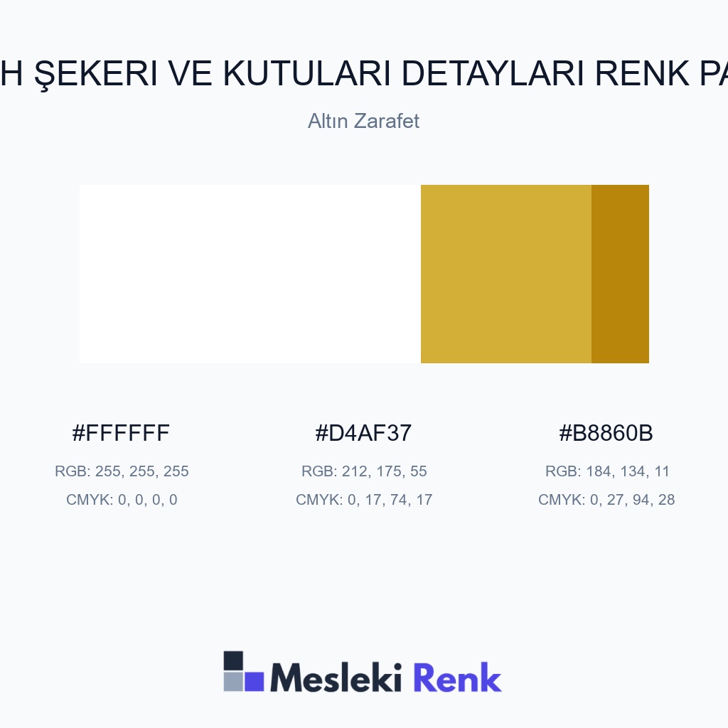 Nikah Şekeri ve Kutuları Detayları Altın Zarafet Renk Paleti