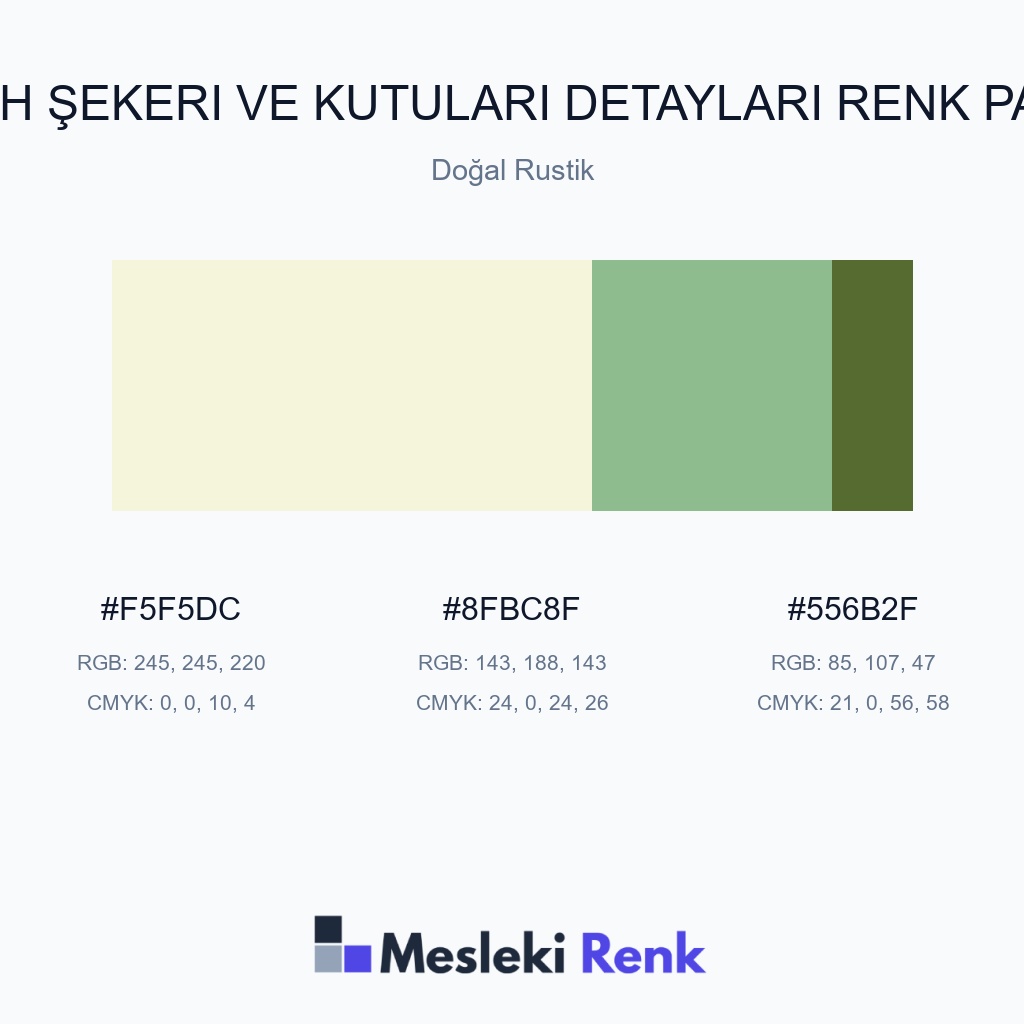 Nikah Şekeri ve Kutuları Detayları Doğal Rustik Renk Paleti