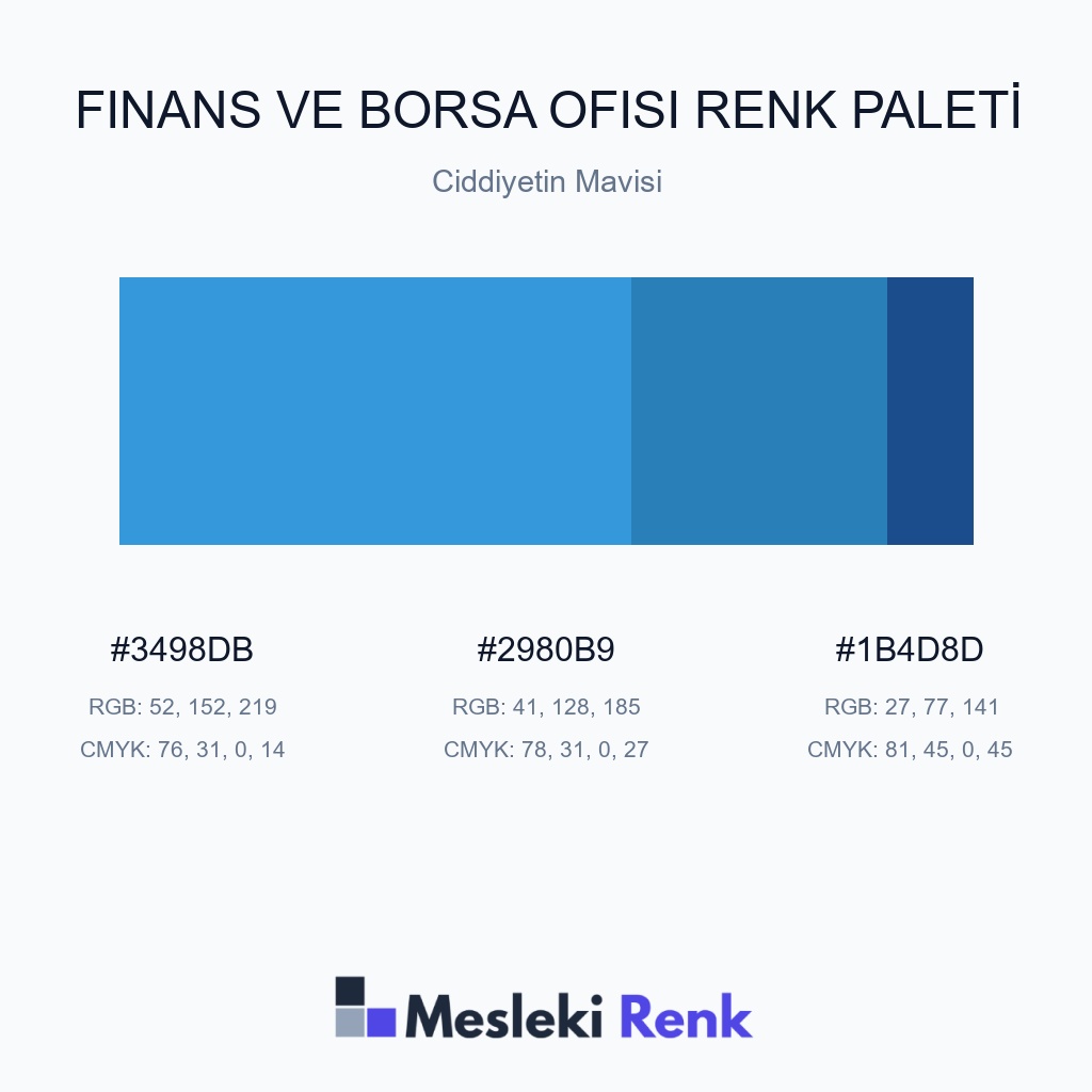 Finans ve Borsa Ofisi Ciddiyetin Mavisi Renk Paleti