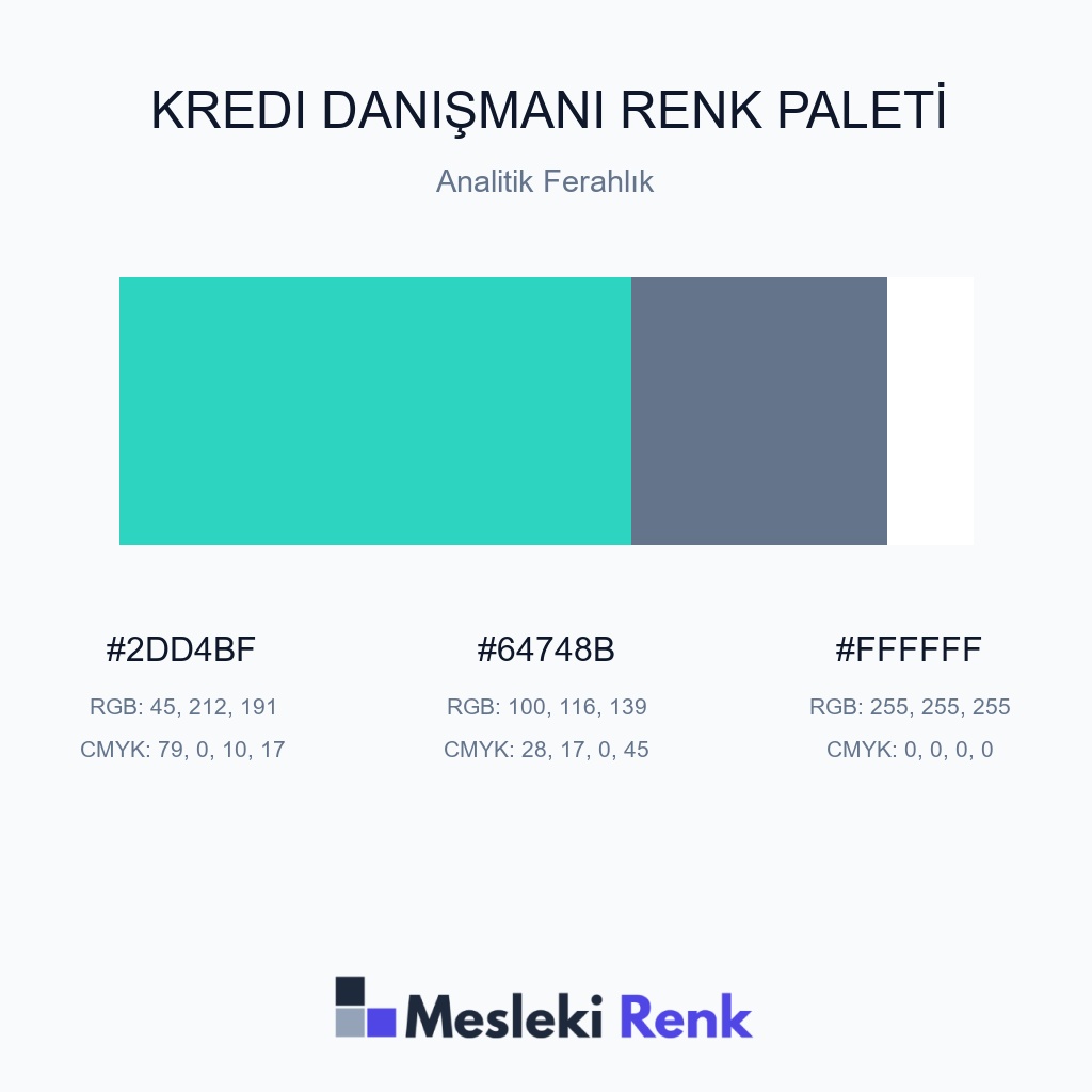 Kredi Danışmanı Analitik Ferahlık Renk Paleti