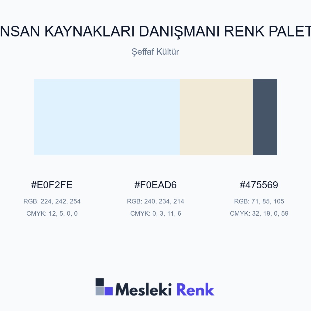 İnsan Kaynakları Danışmanı Şeffaf Kültür Renk Paleti