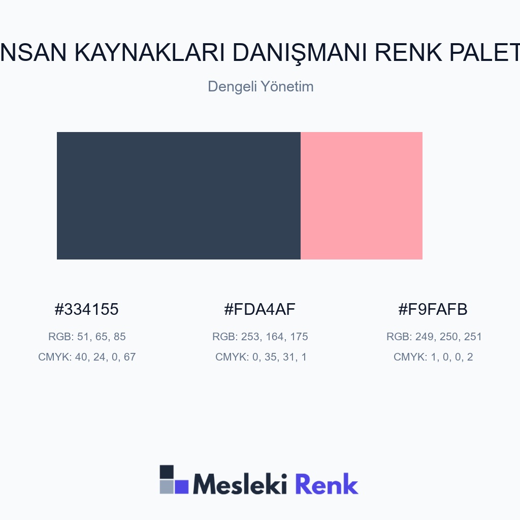 İnsan Kaynakları Danışmanı Dengeli Yönetim Renk Paleti