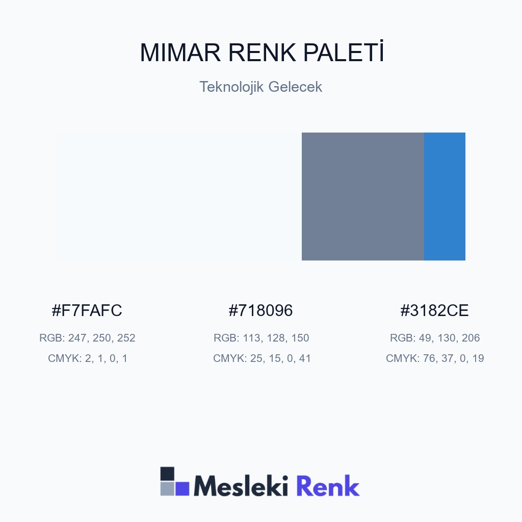 Mimar Teknolojik Gelecek Renk Paleti