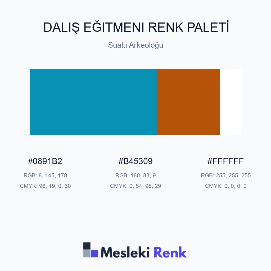 Dalış Eğitmeni Sualtı Arkeoloğu Renk Paleti