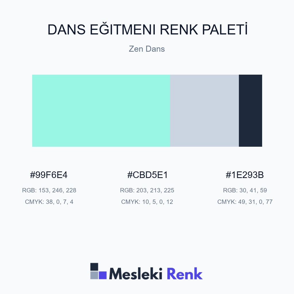 Dans Eğitmeni Zen Dans Renk Paleti