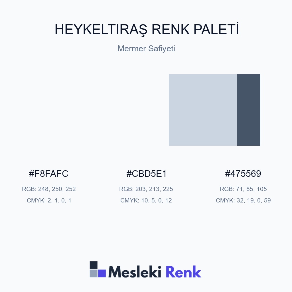 Heykeltıraş Mermer Safiyeti Renk Paleti