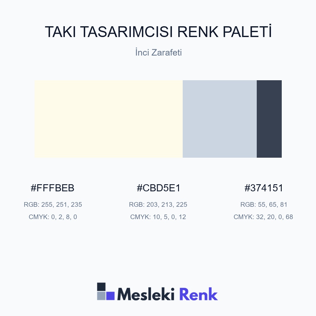 Takı Tasarımcısı İnci Zarafeti Renk Paleti