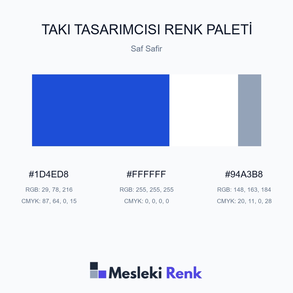 Takı Tasarımcısı Saf Safir Renk Paleti