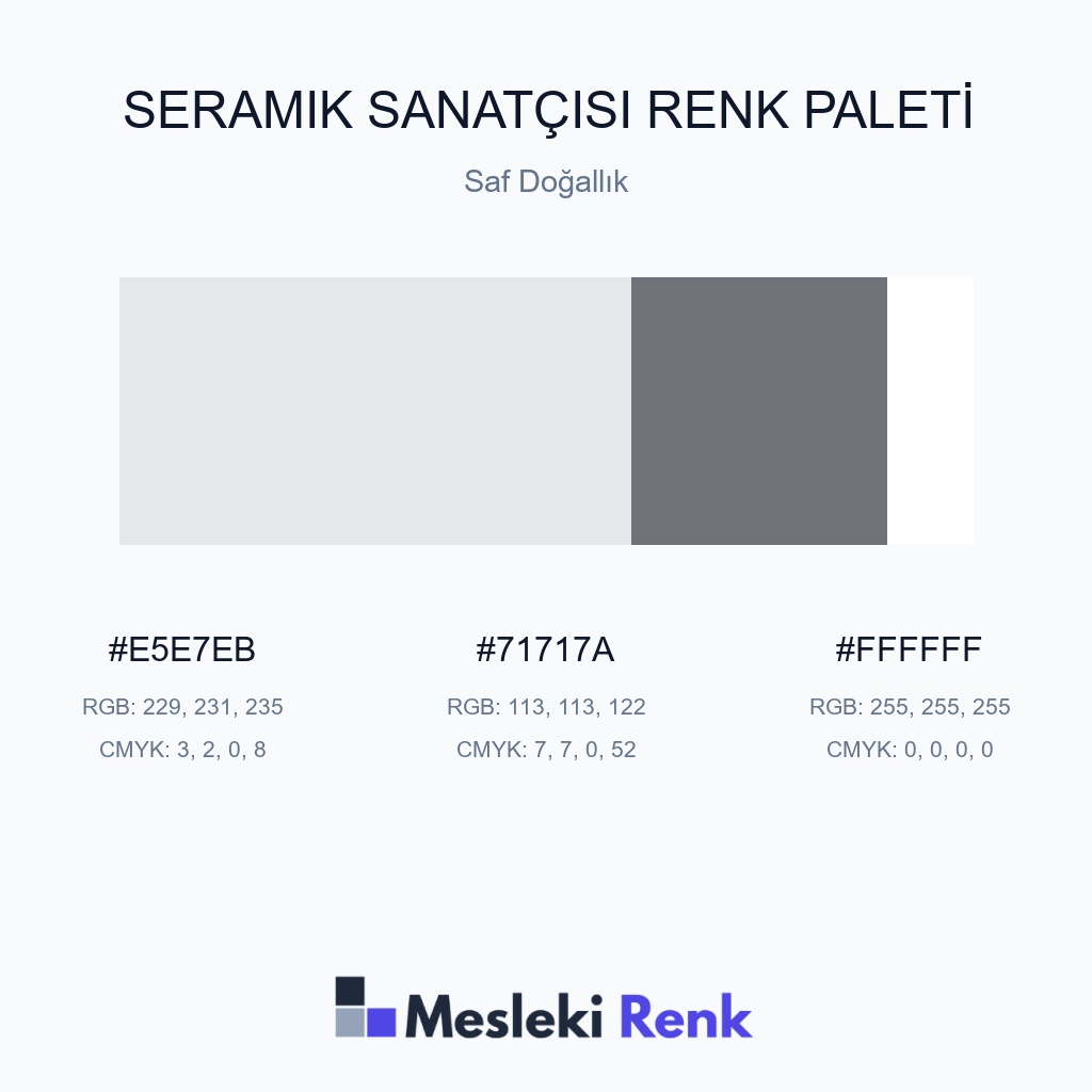 Seramik Sanatçısı Saf Doğallık Renk Paleti